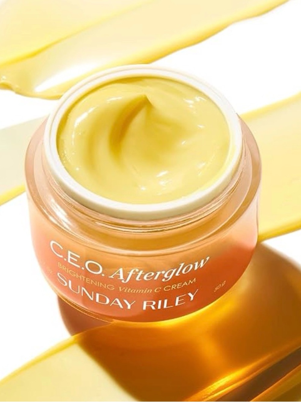 Sunday Riley C.E.O. Afterglow Brightening Vitamin C Cream Face Moisturizer 1.7oz - Picture 3 of 6